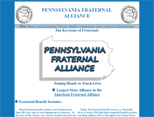 Tablet Screenshot of pafraternal.org